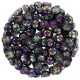 Czech 2-hole Cabochon kralen 6mm Crystal Magic Purple